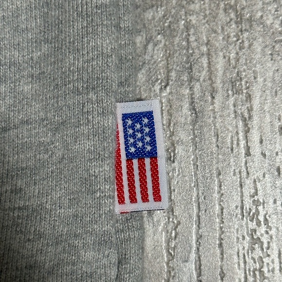 Ebbets Field Flannels Gray Crewneck Sweater with Iconic Design - Picture 6 of 11